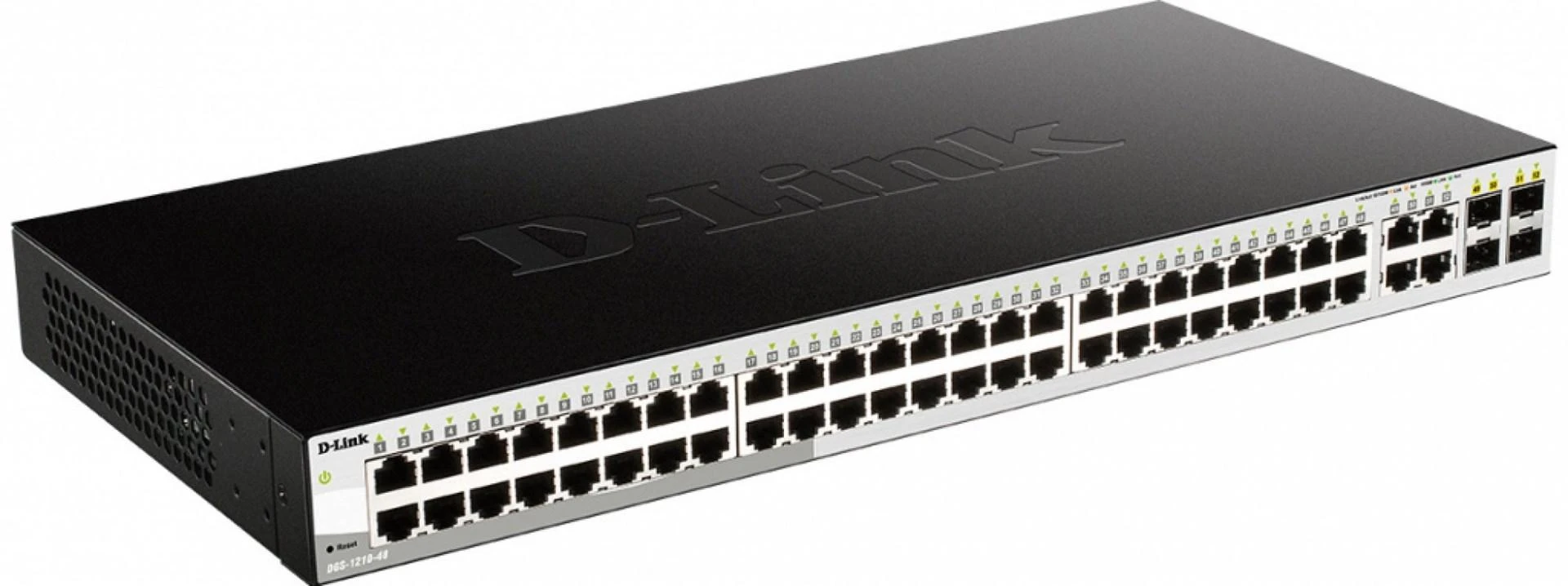 Šakotuvas D-LINK 48-Port Layer2 Smart Managed Gigabit Switch dlink žalias 3.0 44x 10/100/1000Mbit/s TP RJ-45 Port4x Combo 10/100/1000Mbit/s
