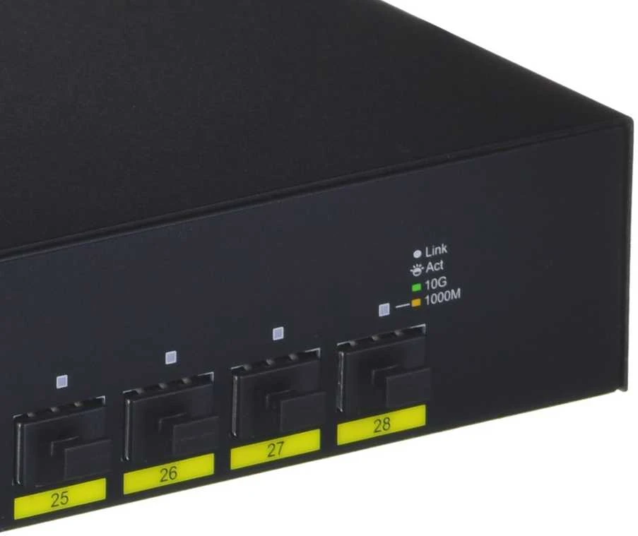 Šakotuvas D-Link | Sukraunamas išmanusis valdomas jungiklis su 10G įkėlimo nuorodomis | DGS-1250-28X/E | Tvarkomas žiniatinklis | Montuojamas ant stovo | Gigabit Ethernet (vario) jungtys kiekis 24