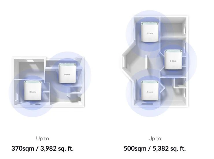 Maršrutizatorius D-Link | EAGLE PRO AI AX1500 tinklelio sistema | M15-3 (3 pakuotės) | 802.11ax | 1200+300 Mbit/s | 10/100/1000 Mbit/s | Ethernet LAN (RJ-45) jungtys 1 | Tinklelio palaikymas Taip | MU-MiMO Taip | Nėra mobiliojo plačiajuosčio ryšio | Antenos tipas 2 x 2,4 G WLAN vidinė antena, 2 x 5 G WLAN vidinė antena