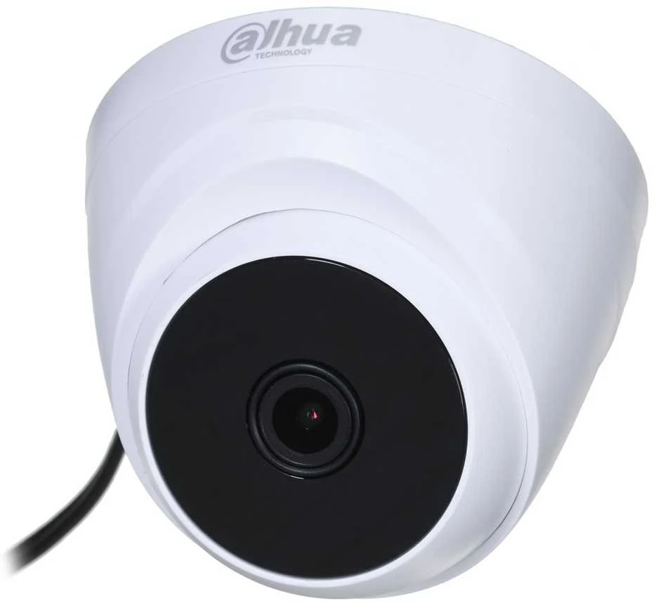 Dahua HD-CVI, CVBS kamera kupolinė 2MP su IR iki 20m. 1/2.7" 2.8mm 103°, 2DNR, DWDR, vidaus sąlygom