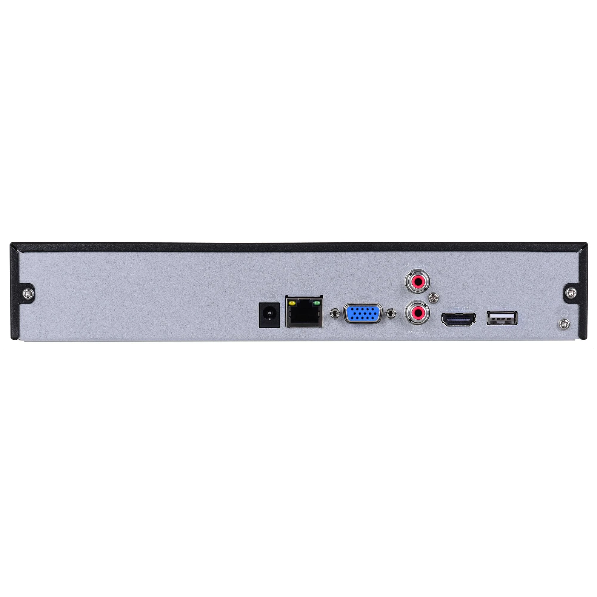 Dahua IP įrašymo įrenginys 8kam. 1HDD, 80Mbps, 1kn. 8MP, 8kn. 2MP 1080P, H.265+, easy4ip