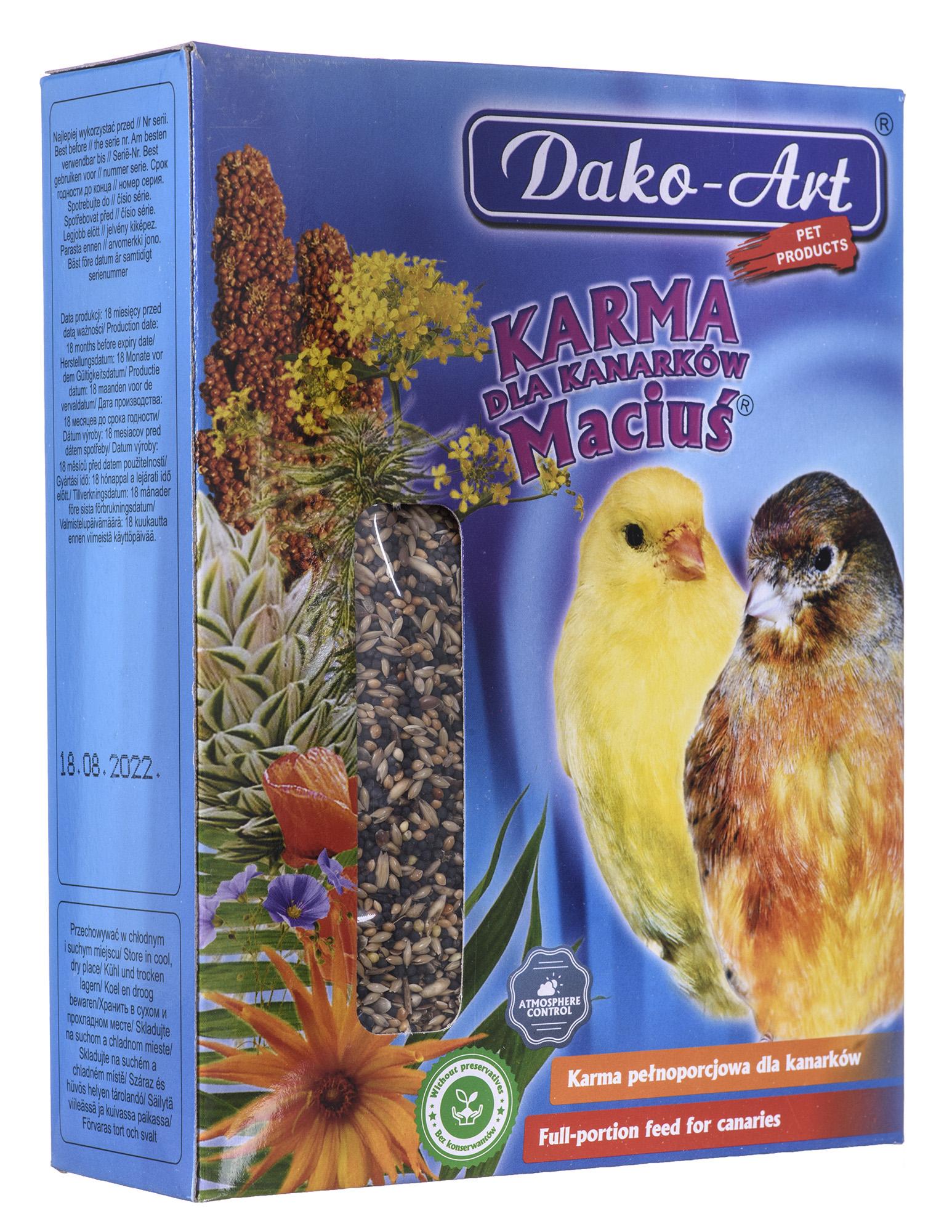 Dako-Art 1kg MACIUŚ karma DLA KANARKA