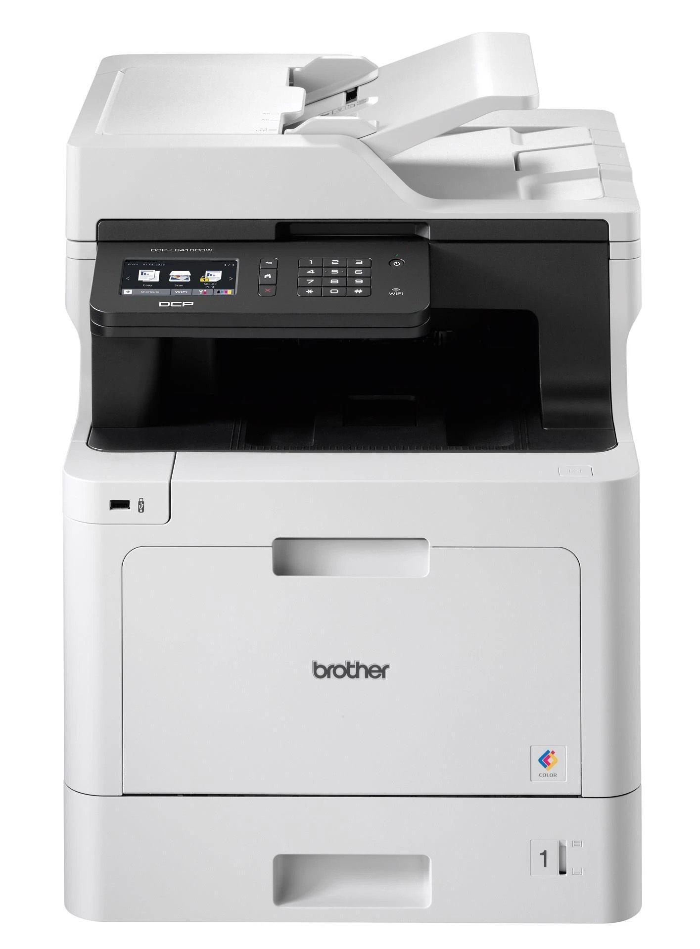 daugiafunkciniai įrenginiai Brother DCP-L8410CDW DCPL8410CDWYJ1 (spalvotas lazeris, A4, dokumentų skaitytuvas, plokščias skaitytuvas)