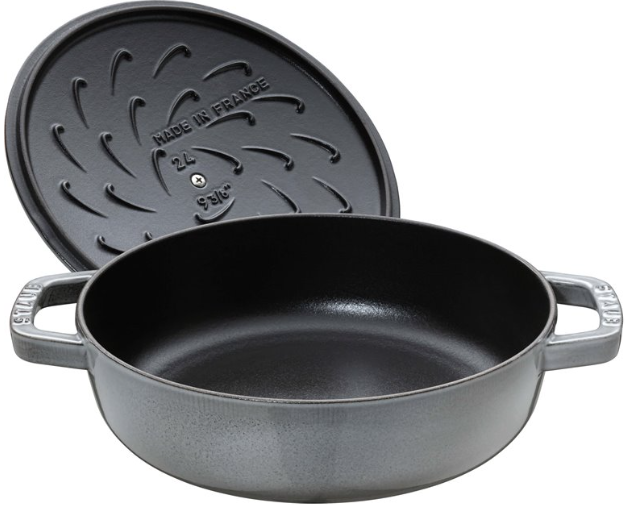 STAUB 40511-470-0 gili keptuvė su dangčiu - grafito spalvos, 28 cm