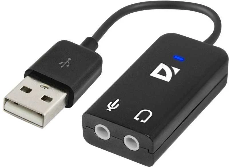 DEFENDER AUDIO-USB Išorinis USB 2.0 garso kontroleris su laidu 0.15m