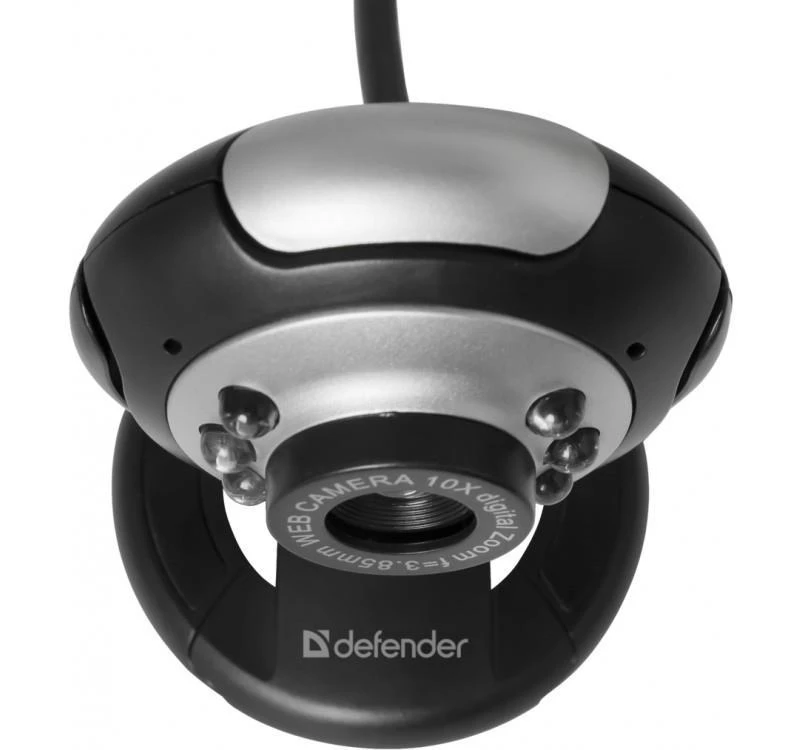 DEFENDER Web-cam C-110 0,3MP foninio apšvietimo nuotraukos mygtukas