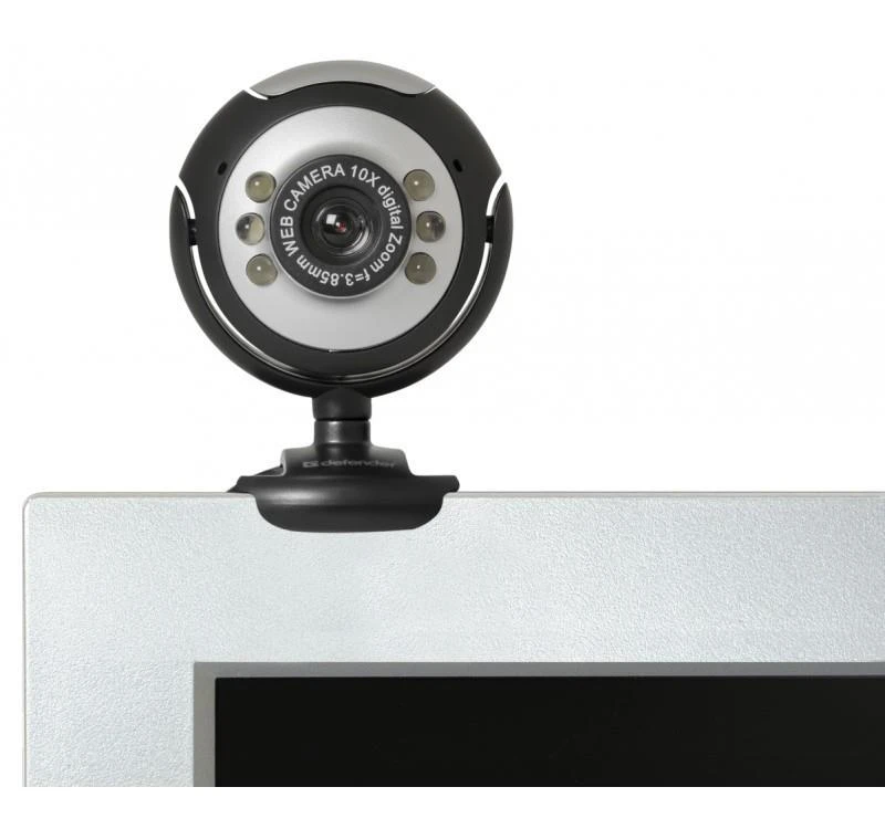 DEFENDER Web-cam C-110 0,3MP foninio apšvietimo nuotraukos mygtukas