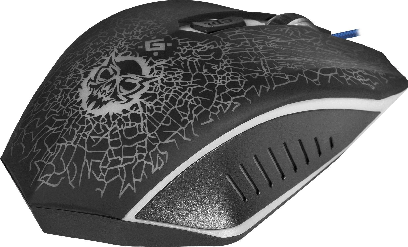 Defender su laidu žaidimų pelė SHOCK-110L juodos spalvos,6 buttons, 3200dpi, 52110