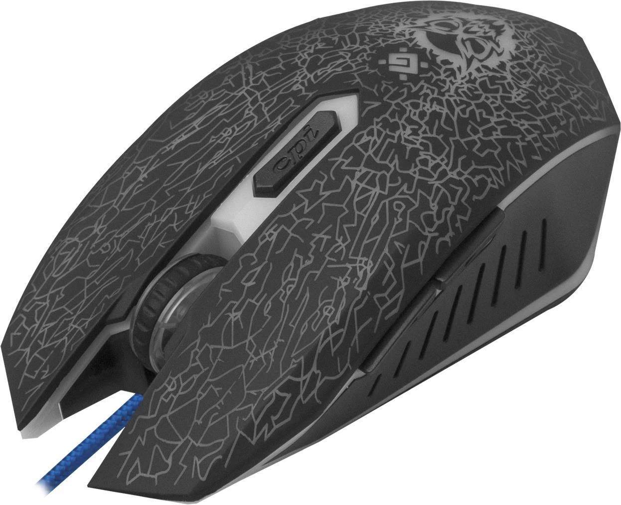 Defender su laidu žaidimų pelė SHOCK-110L juodos spalvos,6 buttons, 3200dpi, 52110