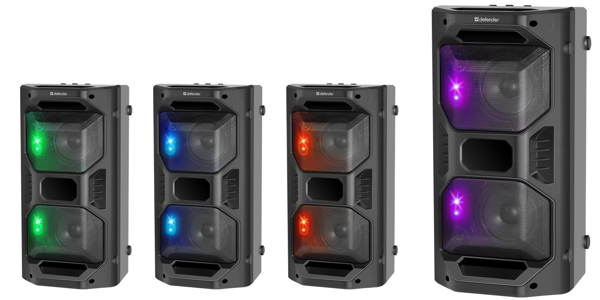 Defender Rage Stereo Nešiojama kolonėlė Juodas 50 W