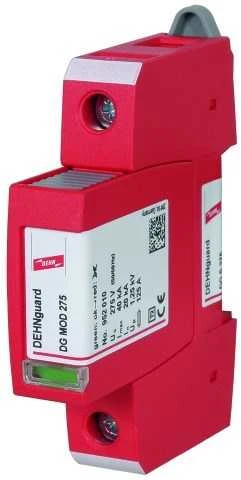 952070 2 tipo viršįtampių ribotuvas 1P 20kA 1,5kV DEHNguard S 275 952070