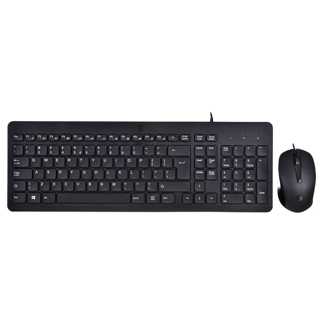 HP 150 USB su laidu Pelė Klaviatūra Combo - Juodas - US ENG