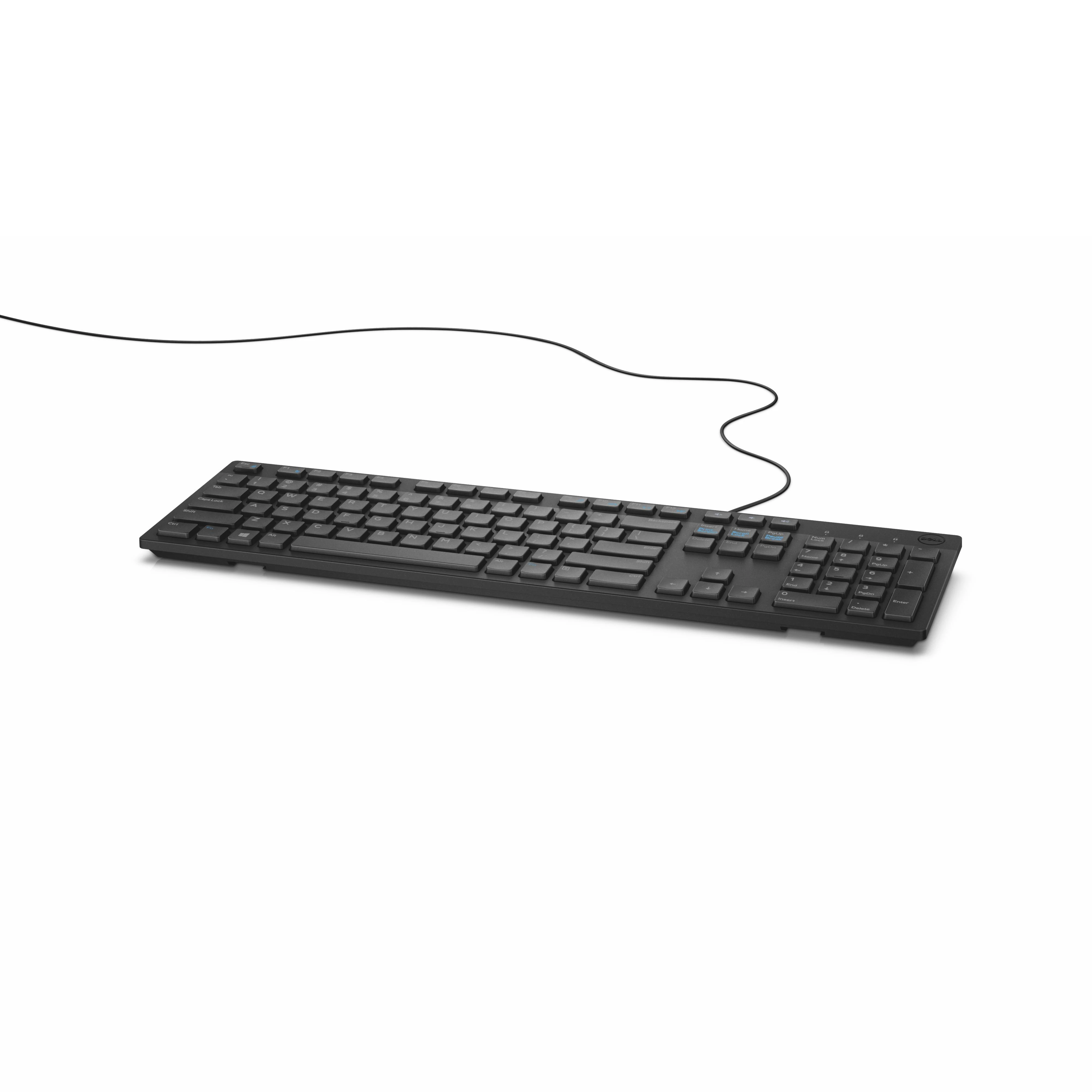 Klaviatūra Dell KB216 (QWERTY, US išdėstymas, juoda)