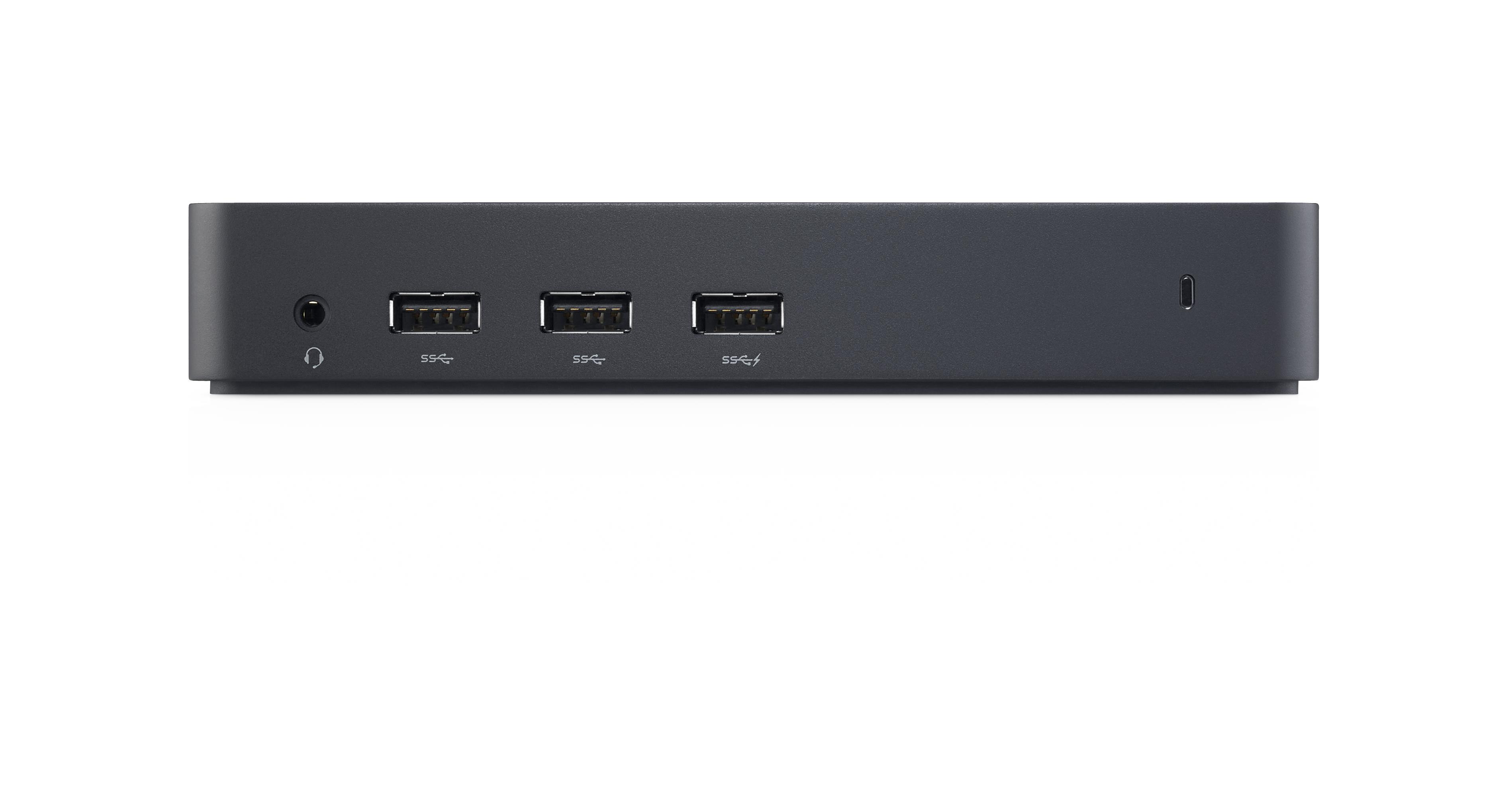 Dell Ultra HD Triple Video Docking Station D3100 USB vaizdo prijungimo stotis, Ethernet LAN (RJ-45) jungtys 1, DisplayPorts kiekis 1, USB 2.0 jungtys 2 kiekis, HDMI jungtys 2 kiekis, Ethernet LAN, Garantija 12 mėn.