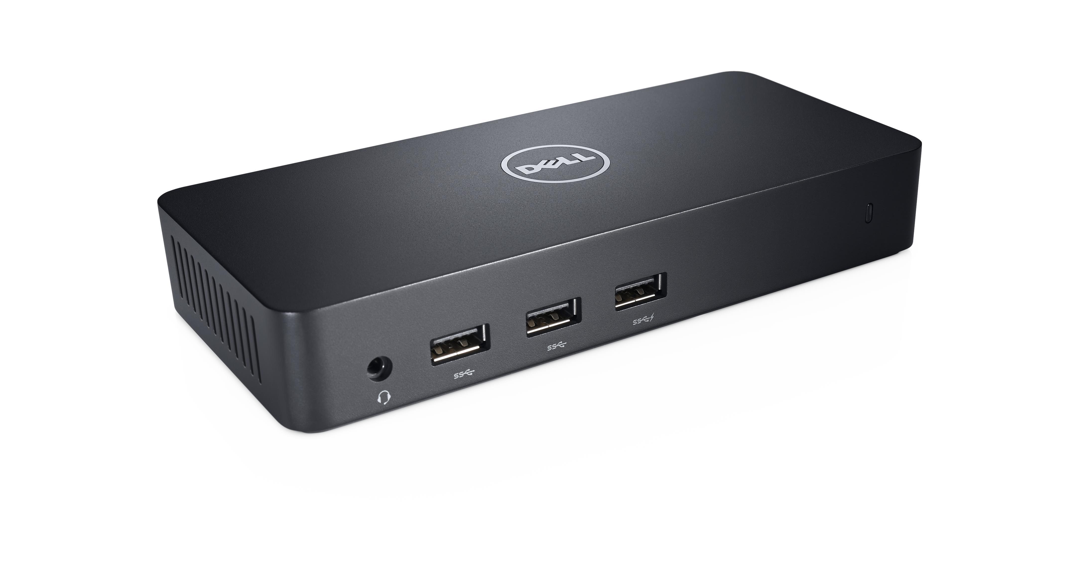 Dell Ultra HD Triple Video Docking Station D3100 USB vaizdo prijungimo stotis, Ethernet LAN (RJ-45) jungtys 1, DisplayPorts kiekis 1, USB 2.0 jungtys 2 kiekis, HDMI jungtys 2 kiekis, Ethernet LAN, Garantija 12 mėn.