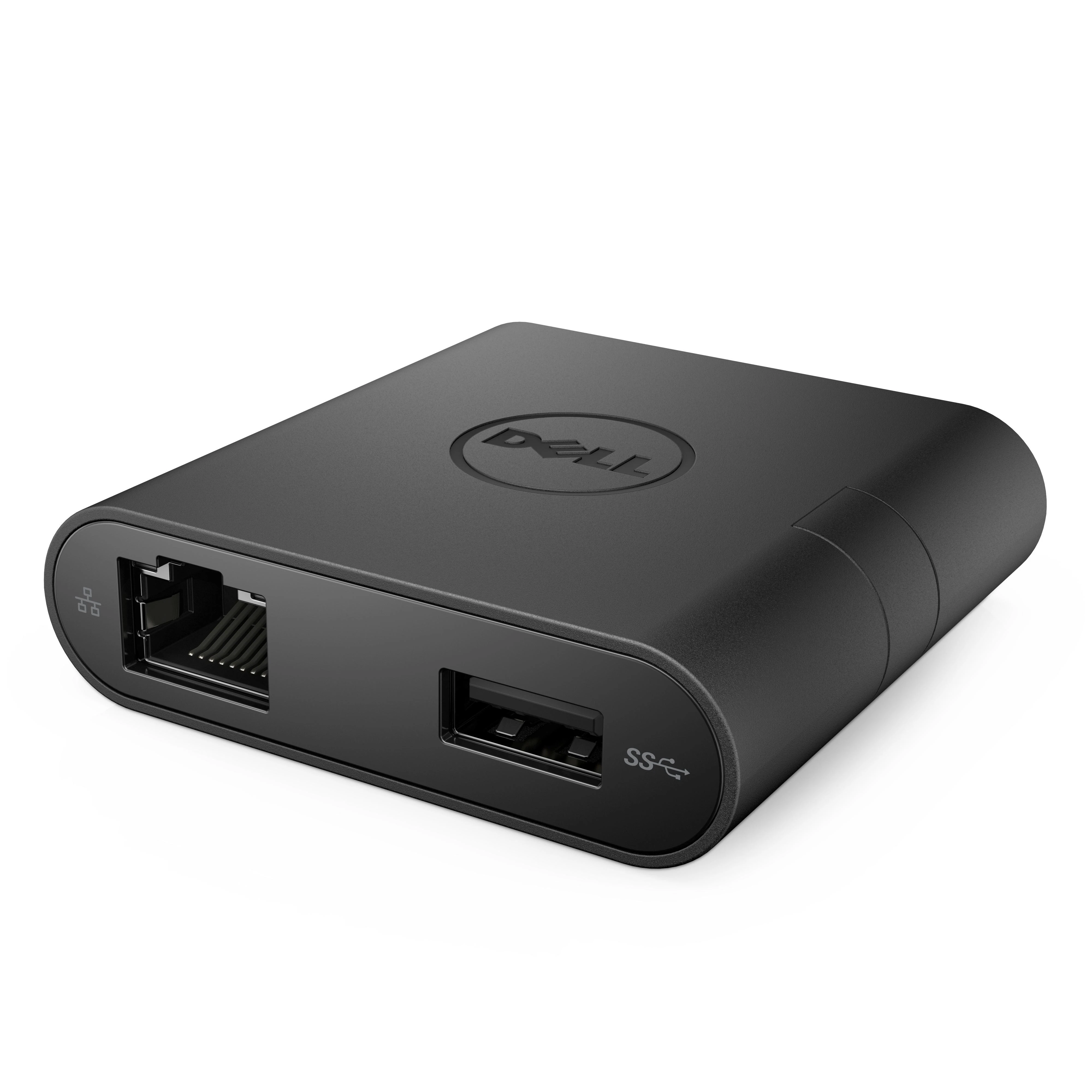„Dell“ USB C tipo adapteris prie HDMI, VGA, Ethernet, USB 3.0, Gigabito eterneto, DA200