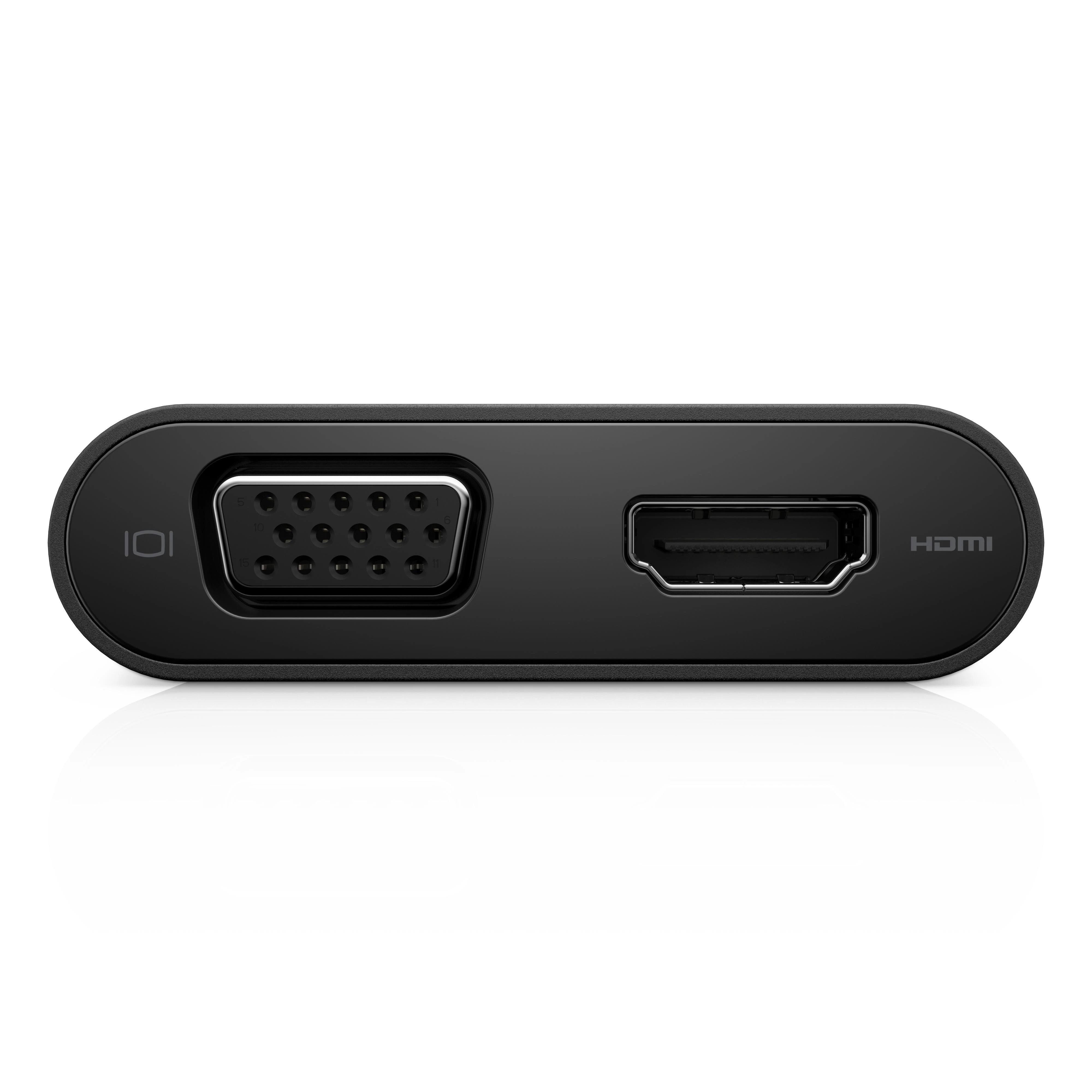 „Dell“ USB C tipo adapteris prie HDMI, VGA, Ethernet, USB 3.0, Gigabito eterneto, DA200
