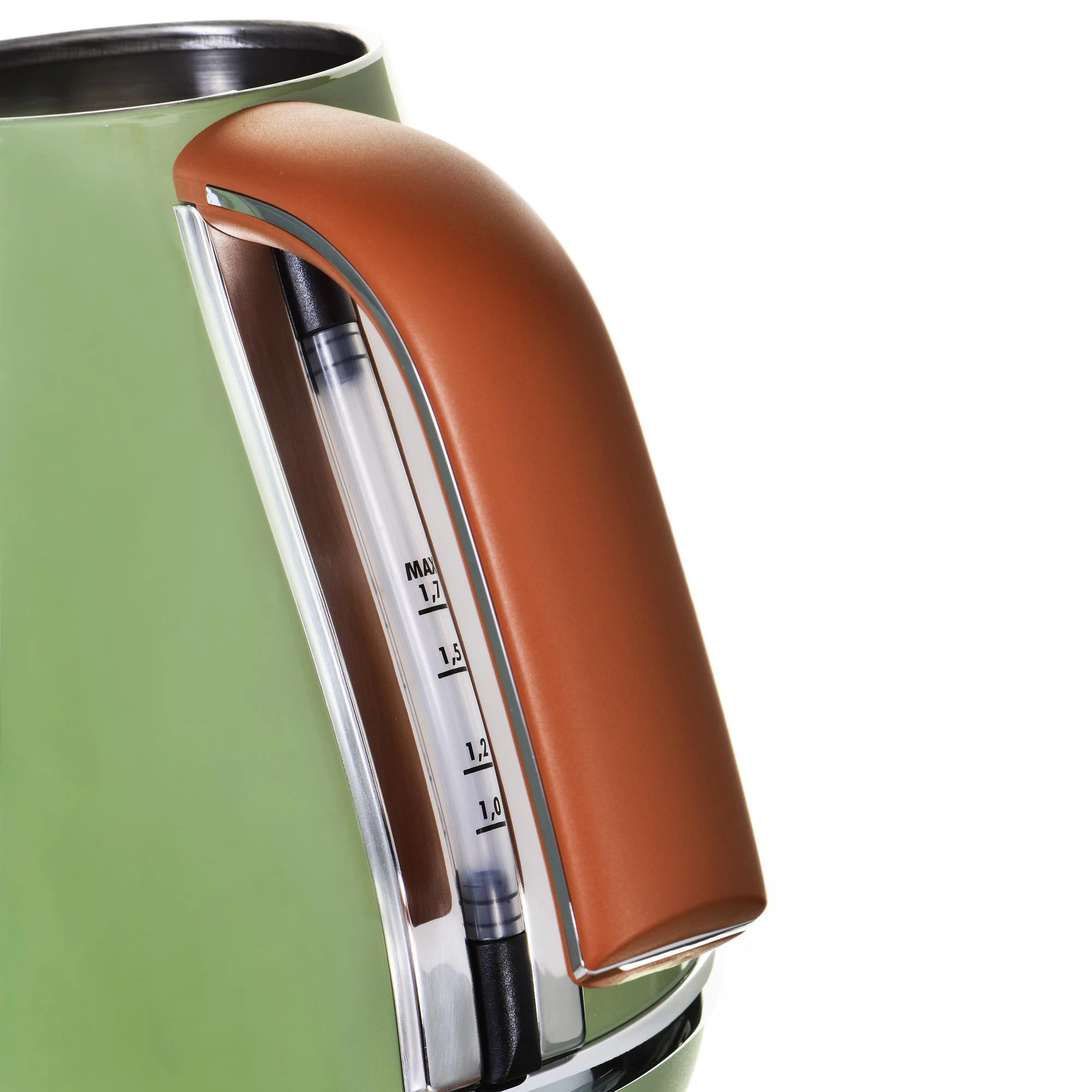DELONGHI Icona Vintage Virdulys KBOV 2001.GR, 1,7L, 2000W, Nerūdijantis plienas, Žalias/Brown