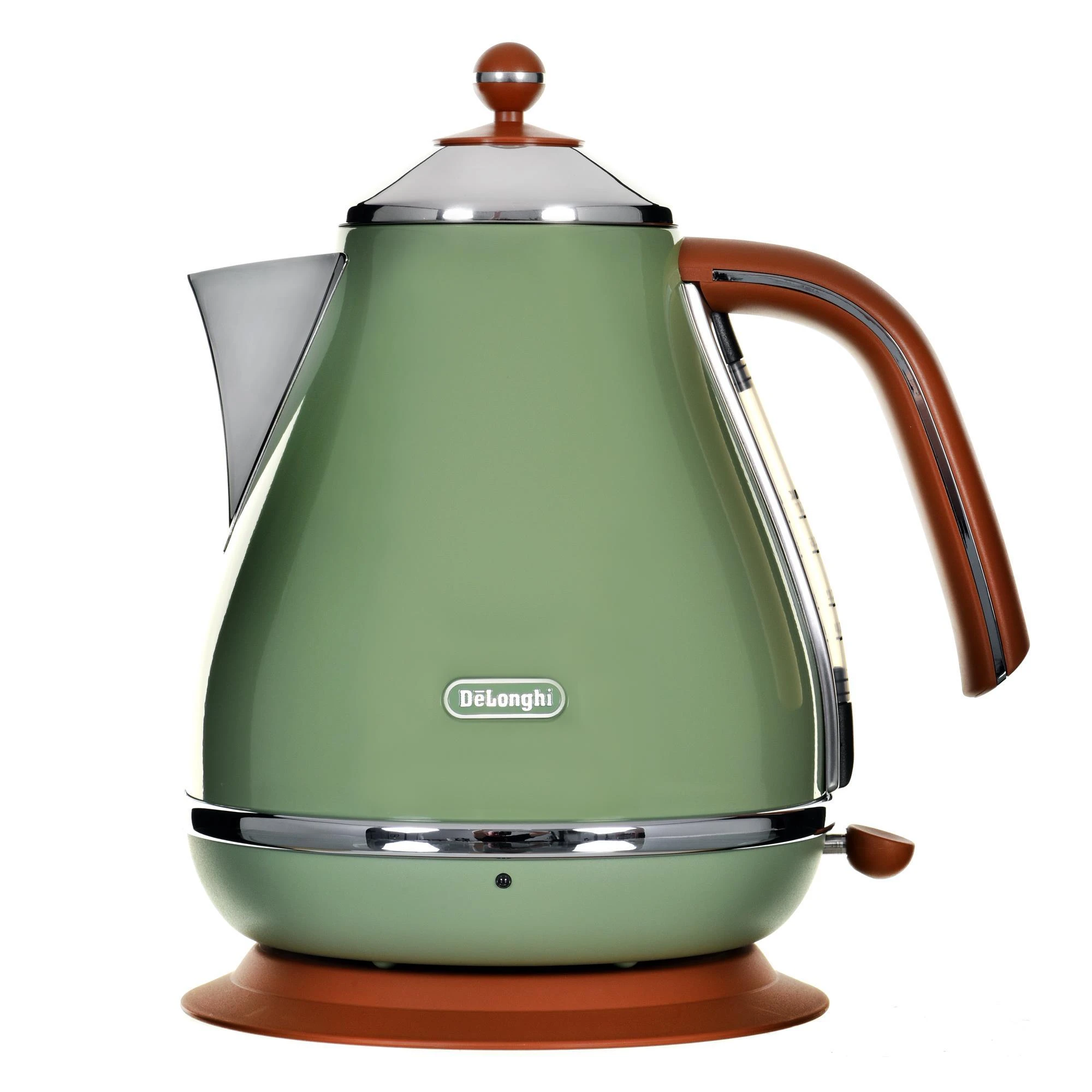 DELONGHI Icona Vintage Virdulys KBOV 2001.GR, 1,7L, 2000W, Nerūdijantis plienas, Žalias/Brown