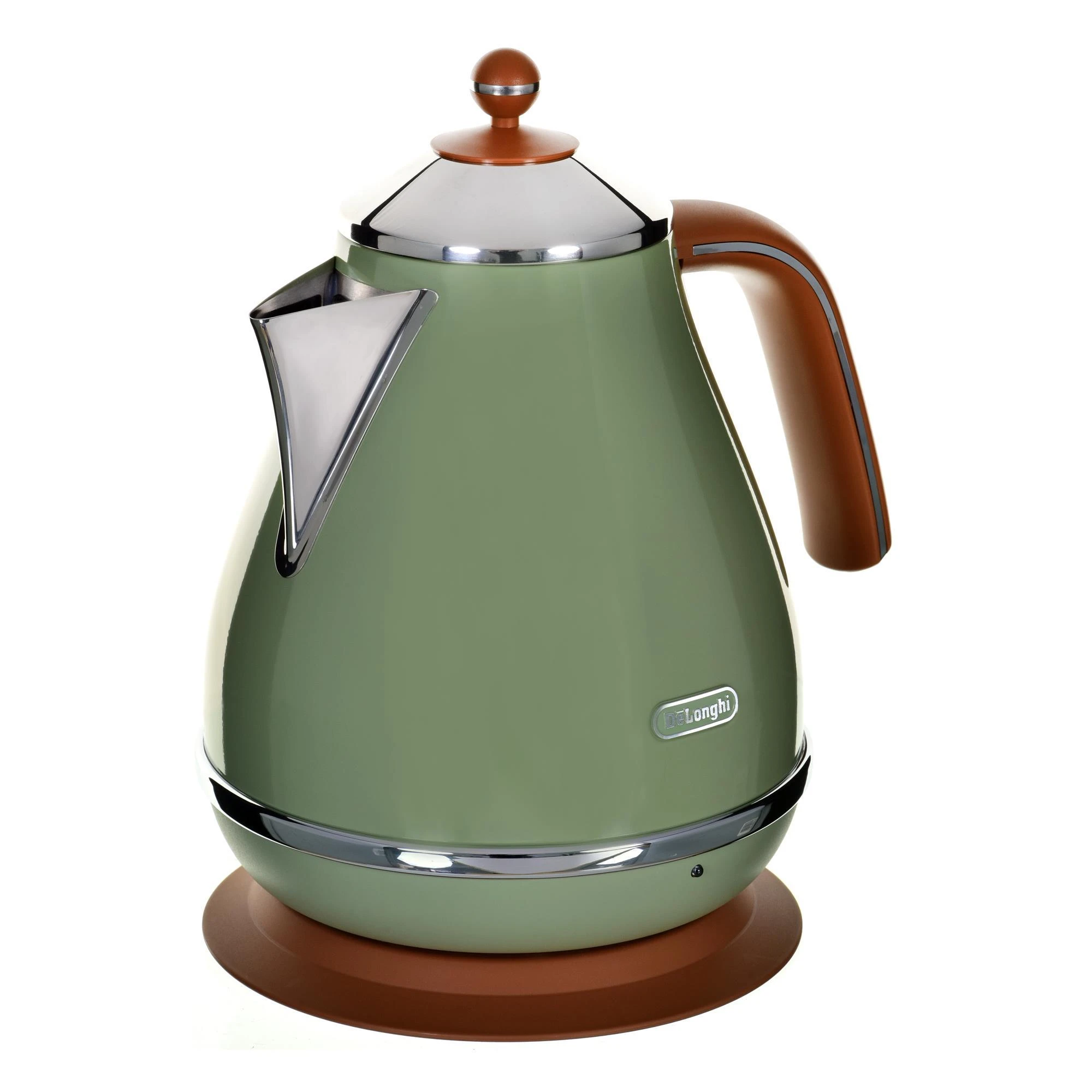 DELONGHI Icona Vintage Virdulys KBOV 2001.GR, 1,7L, 2000W, Nerūdijantis plienas, Žalias/Brown
