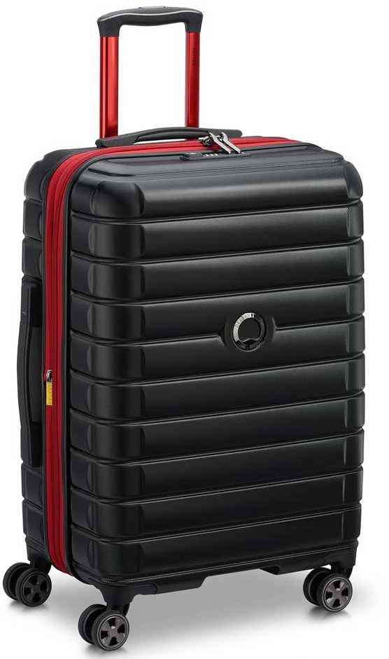Kelioninis DELSEY lagaminas SHADOW 5.0 66CM 4 DVIGUBI RATAI IŠplečiamas VEŽIUKAS Juodas