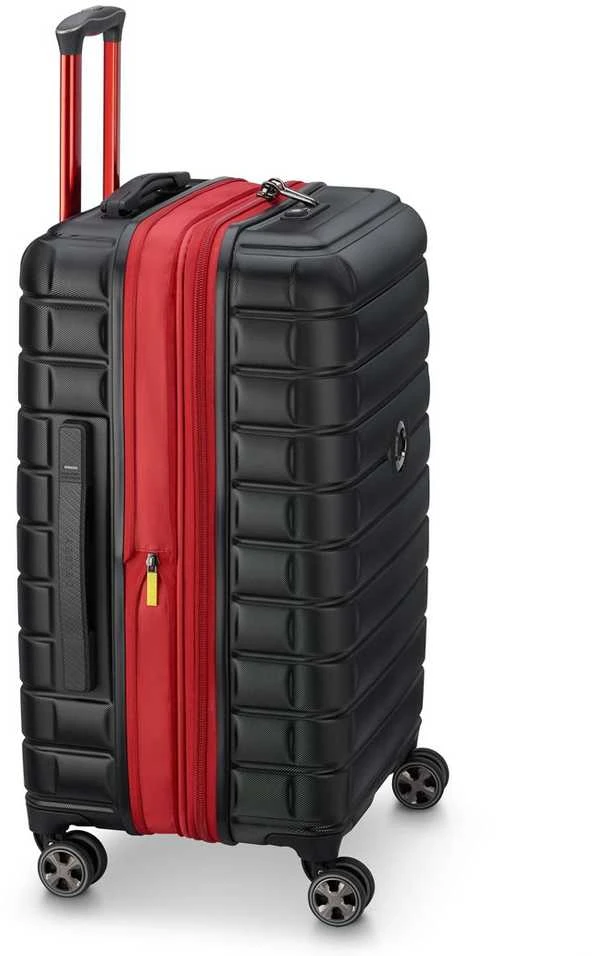 Kelioninis DELSEY lagaminas SHADOW 5.0 66CM 4 DVIGUBI RATAI IŠplečiamas VEŽIUKAS Juodas