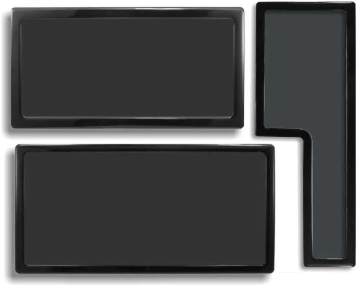 Demciflex dust filter set for PHANTEKS Enthoo Luxe - juodos spalvos