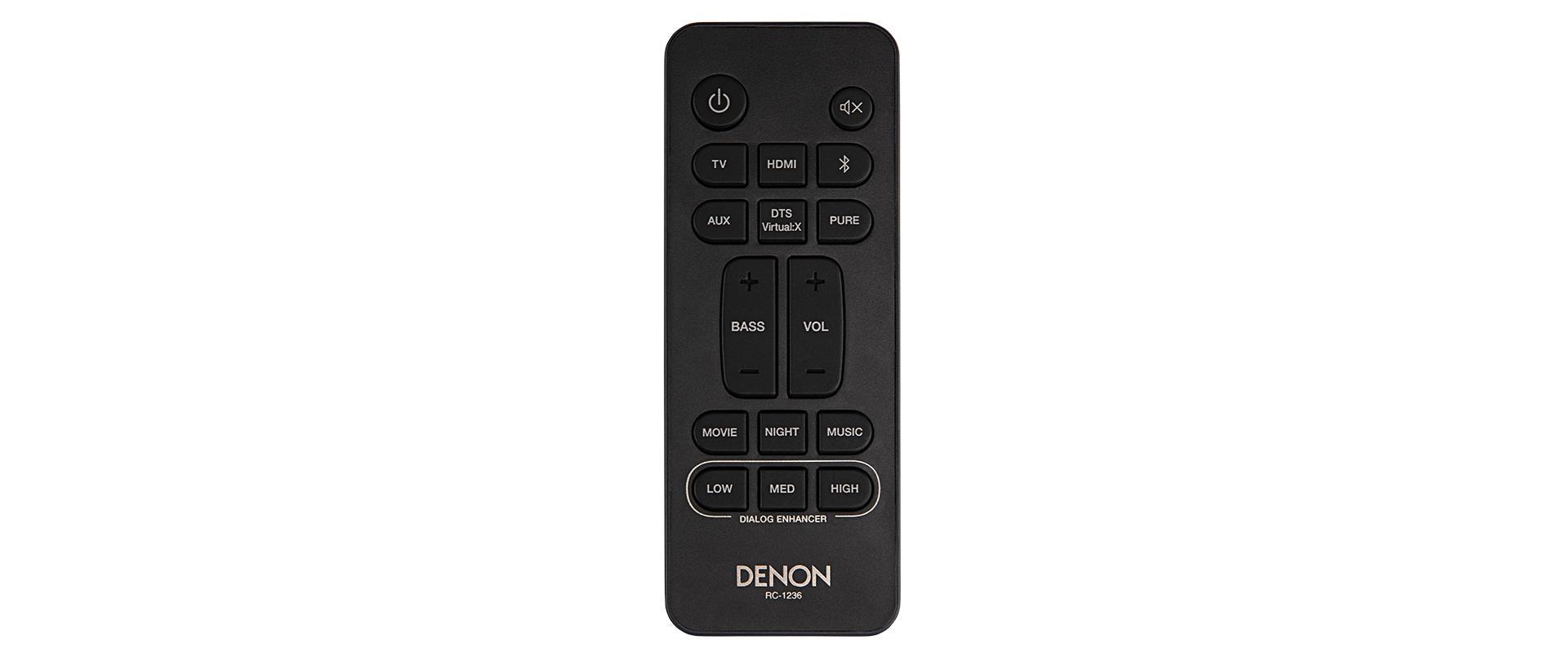 Namų kino sistema Denon garso juosta su integruotu žemųjų dažnių garsiakalbiu, Bluetooth, 100 W, DHT-S216