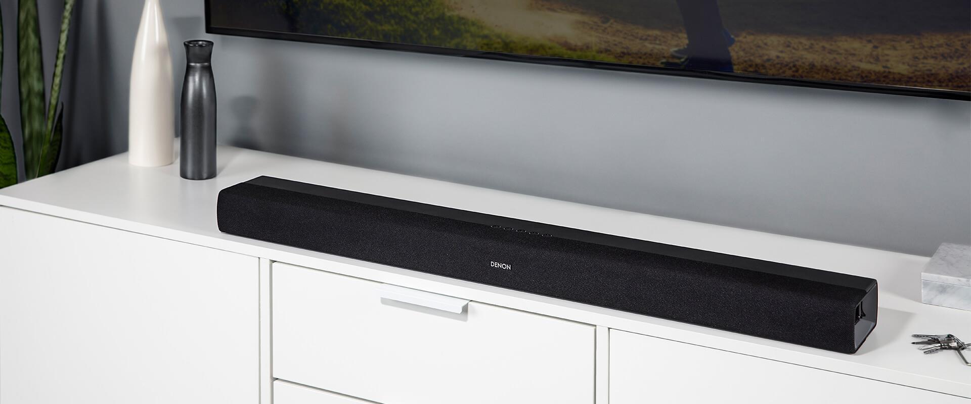 Namų kino sistema Denon garso juosta su integruotu žemųjų dažnių garsiakalbiu, Bluetooth, 100 W, DHT-S216