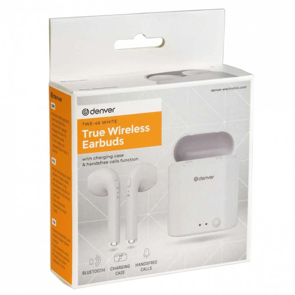 Ausinės Denver TWE-46 baltos spalvos