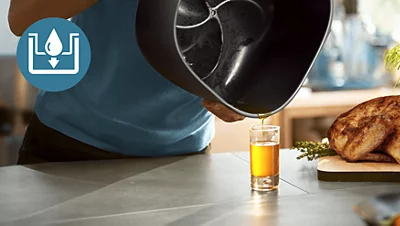 Dviejų krepšelių gruzdintuvė su garų funkcija Philips 5000 series NA552/00, 9 l aprašymas - Prekės nuotrauka