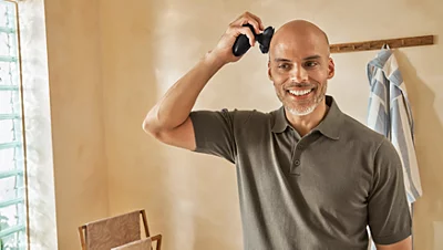 Galvos skustuvas Philips Head Shaver Pro 5000 Series HS5980/15, su „ComfortCut“ peiliukais aprašymas - Prekės nuotrauka