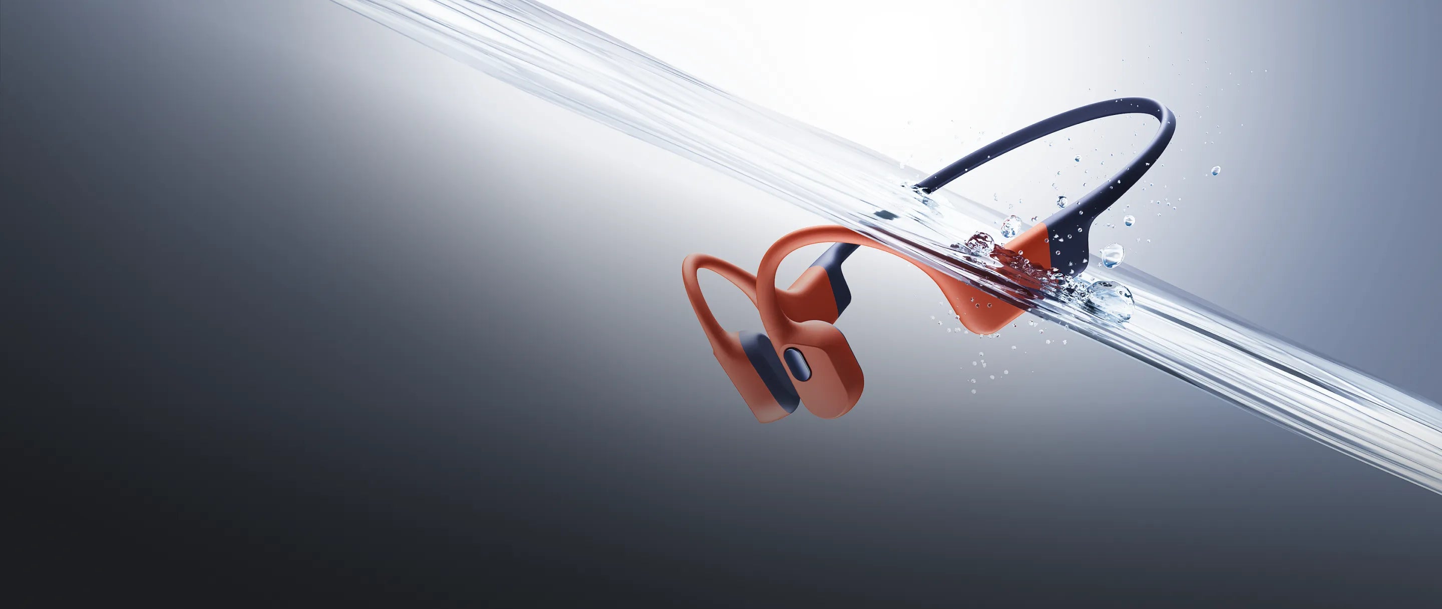 Shokz OpenSwim Pro plaukimo ausinės su kaulų laidumo technologija, USB-C, pilkos spalvos aprašymas - Prekės nuotrauka