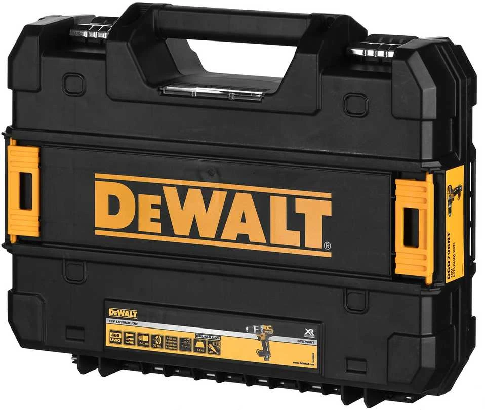 DeWalt Akumuliatorinis suktuvas gręžtuvas 18V DCD796NT be akumuliatoriaus ir kroviklio