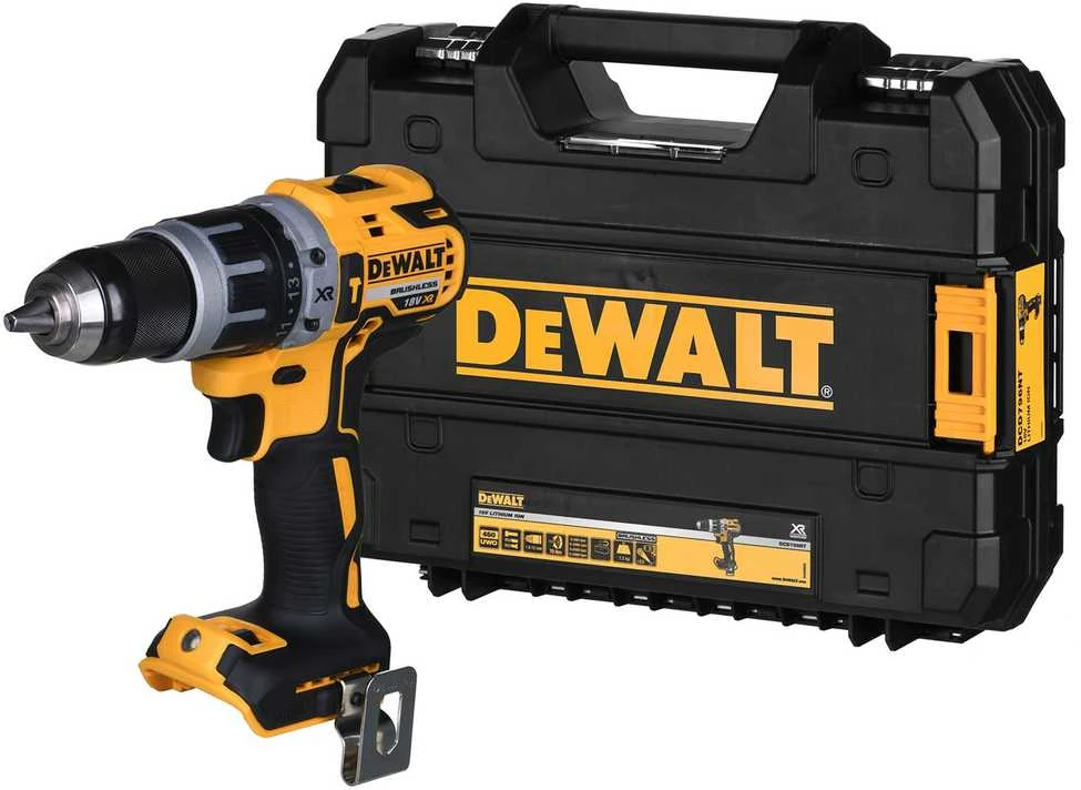 DeWalt Akumuliatorinis suktuvas gręžtuvas 18V DCD796NT be akumuliatoriaus ir kroviklio
