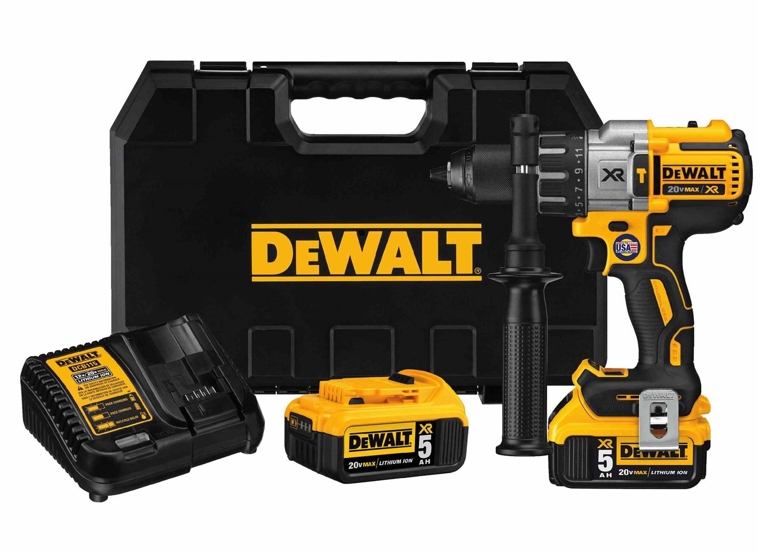 DeWalt smūginis suktuvas - gręžtuvas DCD996P3 18V, 95Nm, 3 pavaros, 3 x 5,0 Ah