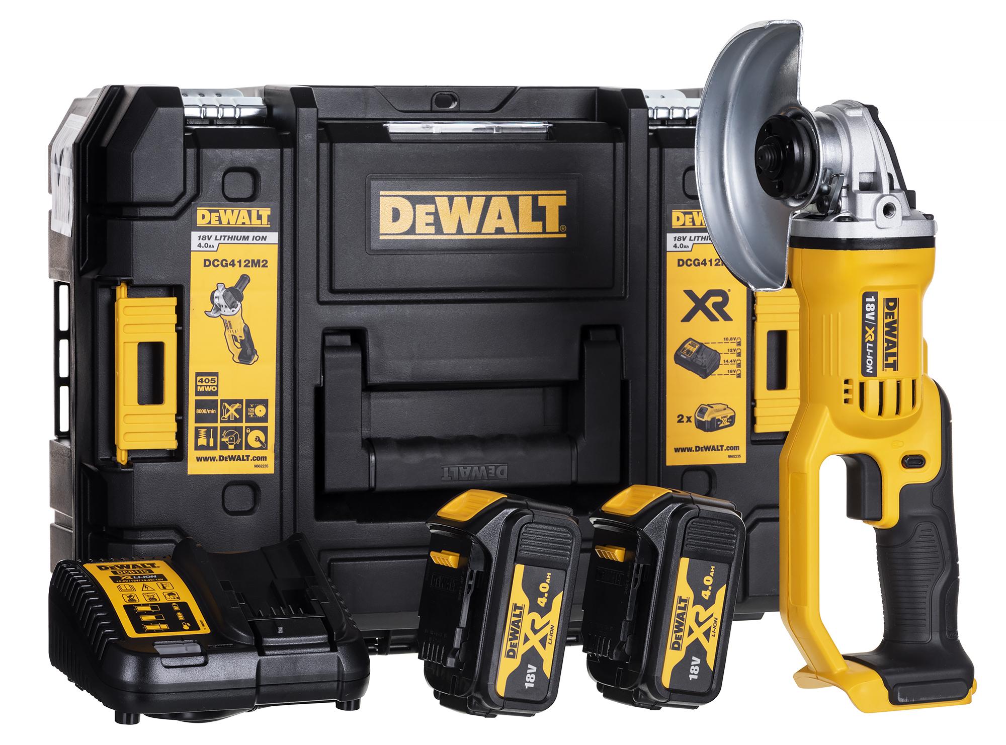 Kampinis šlifuoklis DeWalt DCG412M2-QW