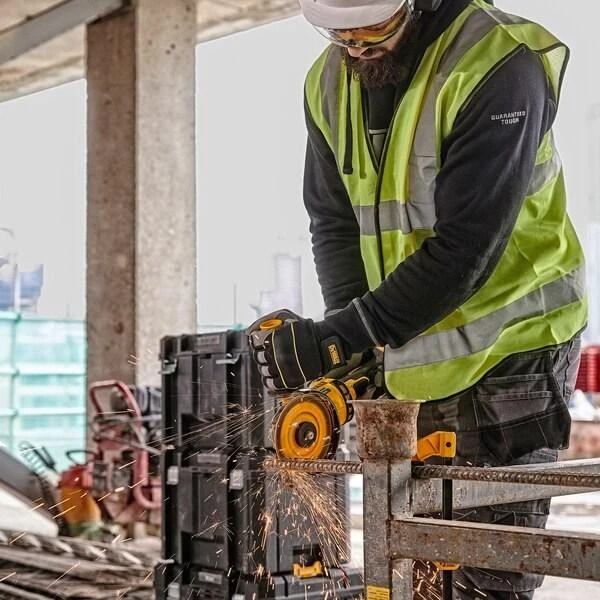 Kampinis šlifuoklis DeWalt DCG418NT-XJ FlexVolt; 54 V (be akumuliatoriaus ir pakrovėjo)