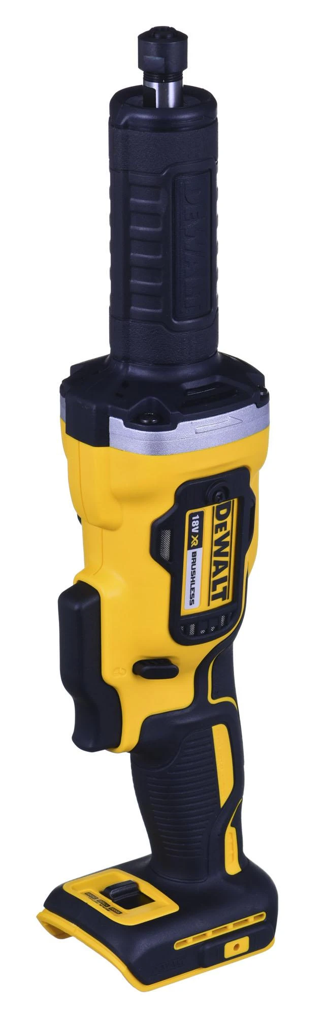 Tiesinis šlifuoklis DeWalt DCG426N; 18 V (be akumuliatoriaus ir pakrovėjo)