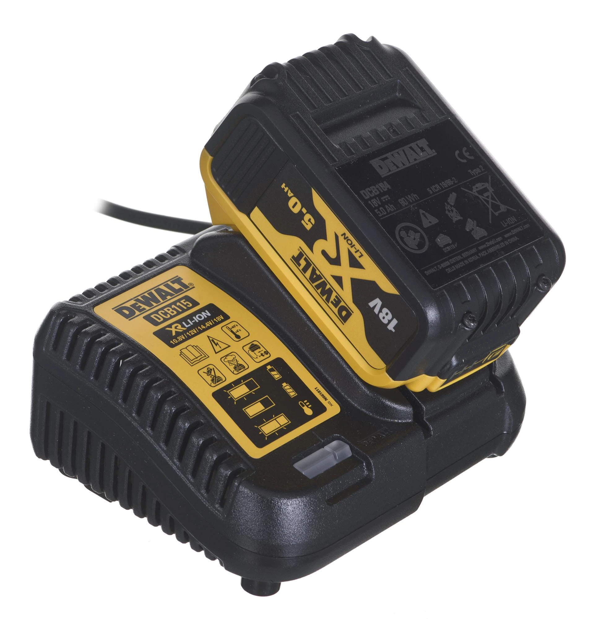 DeWALT akumuliatorinis grandininis pjūklas DCM565P1 18V 1x5.0 Ah