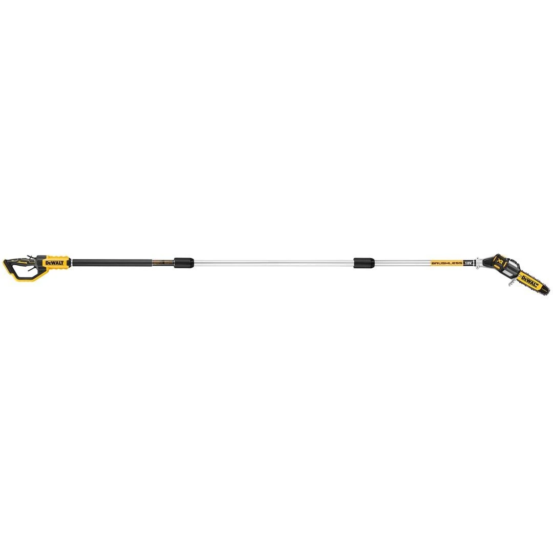 DEWALT teleskopinė aukštapjovė DCMPS567N, 18V, 20cm, ilgis 2-3m, be akumuliatoriaus ir kroviklio