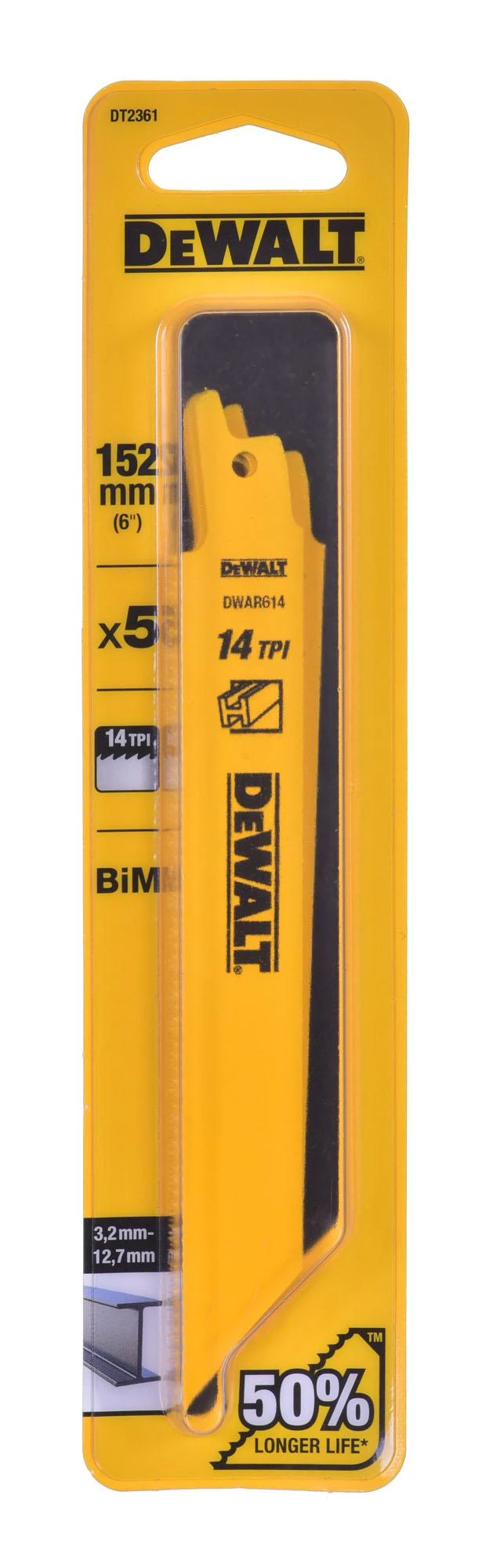 DEWALT BRZESZCZOT DO PIŁY SZABLASTEJ 152mm