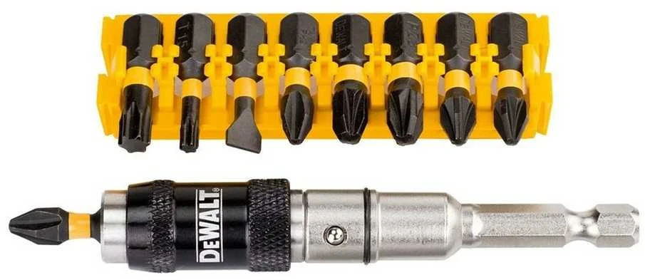 Dewalt Rinkinys sukimo antgalių 10elem. IMPACT TORISON, UCHWYT PRZEGUBOWY