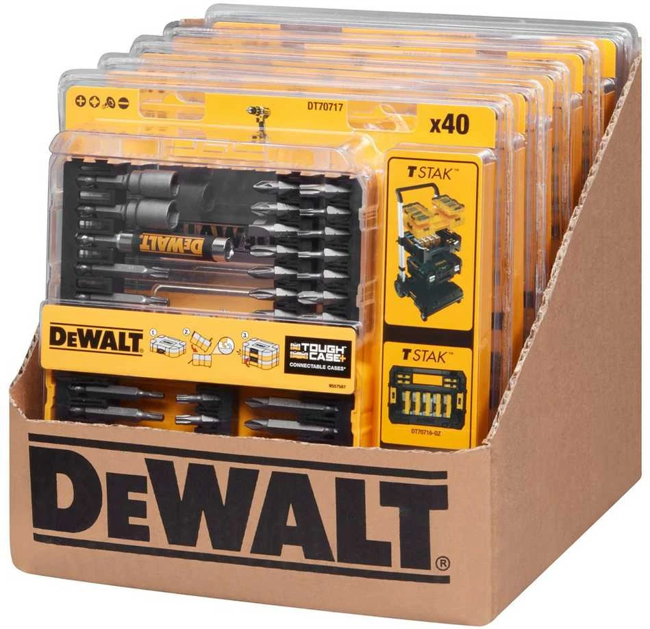 DEWALT sukimo antgalių rinkinys 40 vnt.