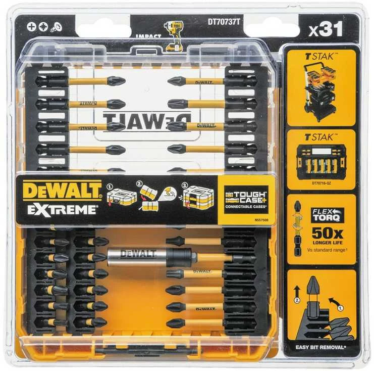 Sukimo antgalių rinkinys DeWalt DT70730T-QZ; 25 vnt.
