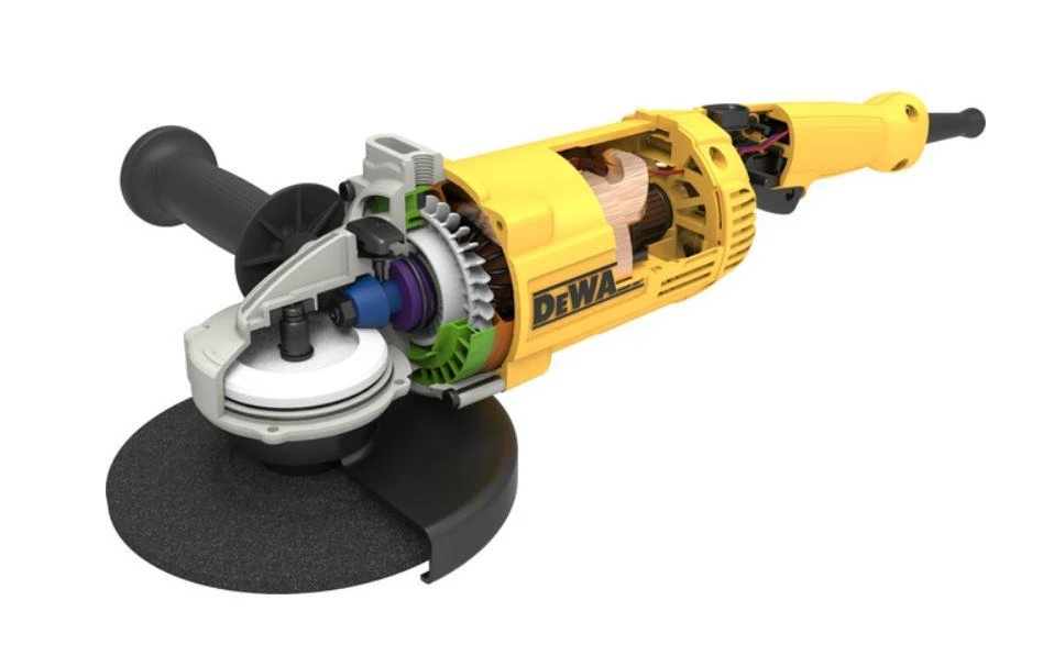 Kampinis šlifuoklis DeWalt DWE496-QS; 2600 W; 230 mm