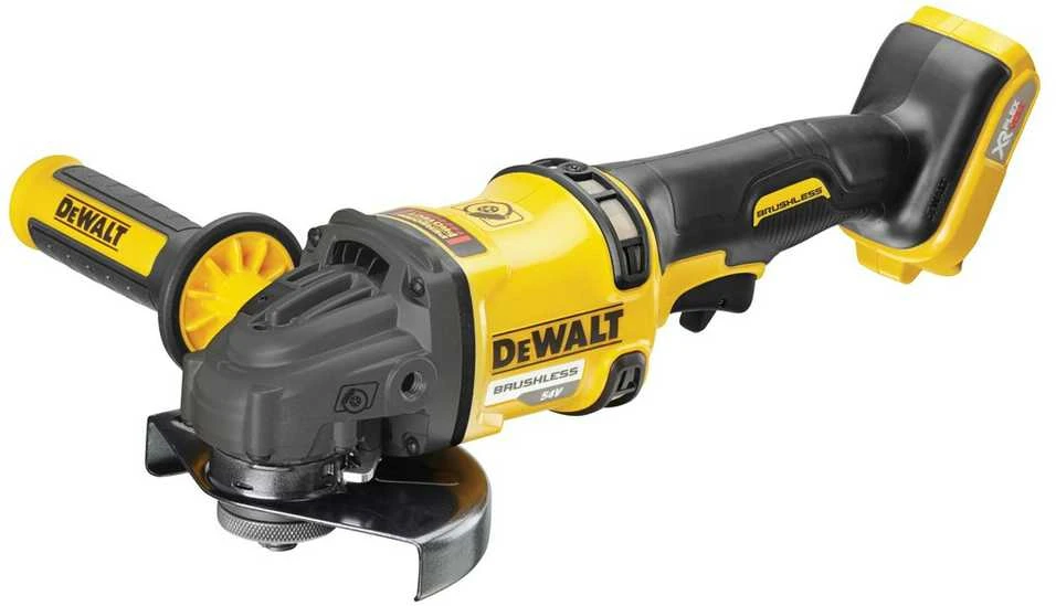 Dewalt 54V kampinis šlifuoklis, šoninis vaizdas
