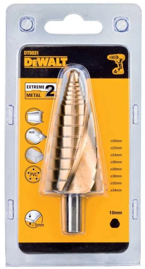 Pakopinis grąžtas DeWalt DT5031-QZ; 20-34x100 mm