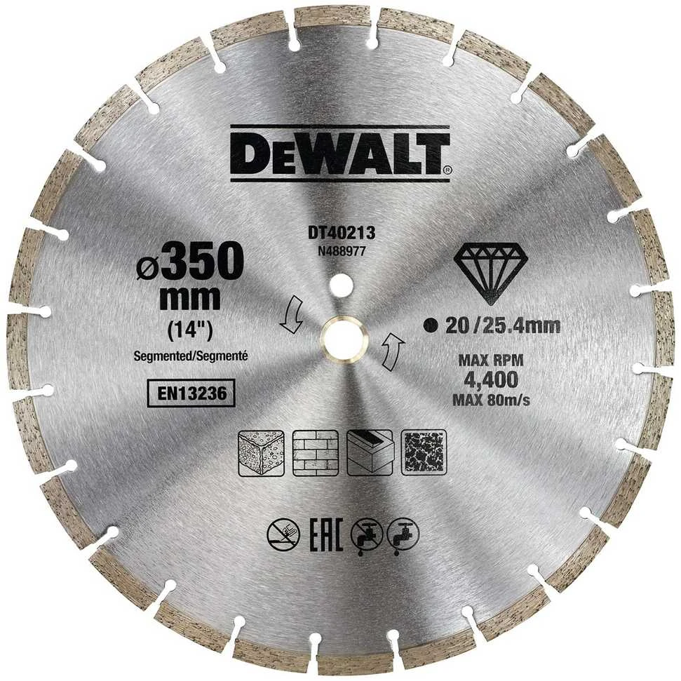 DEWALT DIAMOND BLADE 350x25.4mm SEGMENTUOTA
