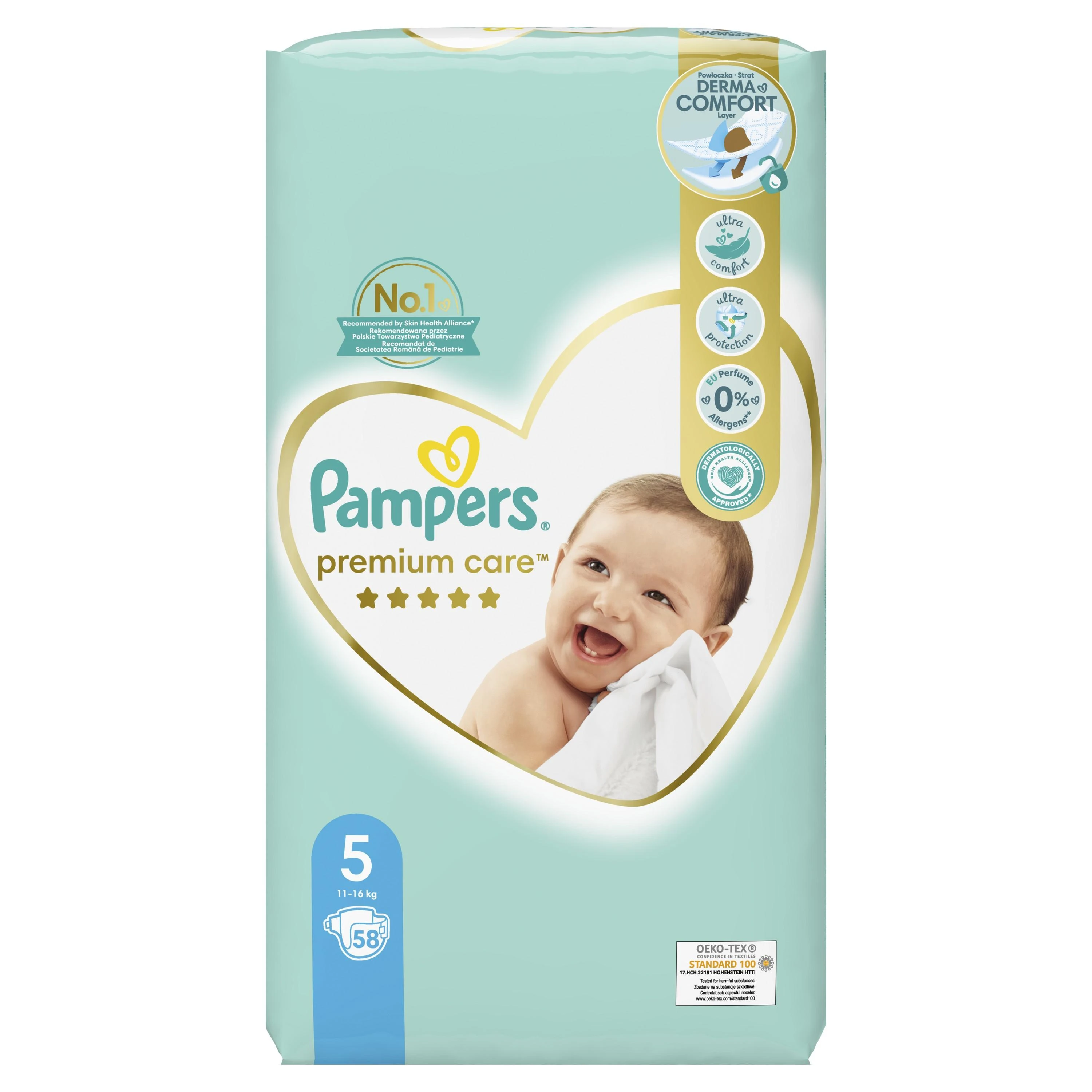 PAMPERS PC JP 5-JUNIOR 58 NEW
